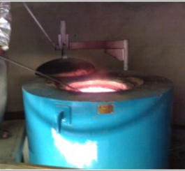 Lò điện trở nấu đồng 1200 0C (300kg)